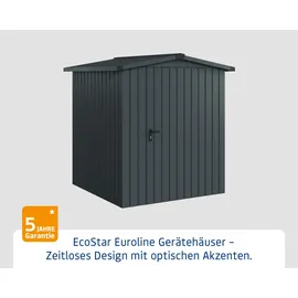 Hörmann Gerätehaus Euroline 1,66 x 1,66 m Anthrazitgrau