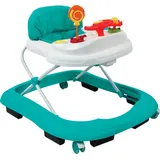 Lauflernhilfe Baby Lauflernwagen Walker Gehfrei Kindersitz Höhenverstellbar mit Spielzeug Funktionen Türkis