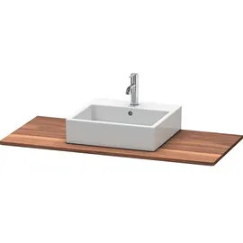 Duravit XSquare 120x55cm, Amerik. Nussb, m 1 Ausschnitt