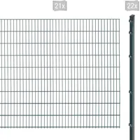 Arvotec Doppelstabmattenzaun ARVOTEC "EXCLUSIVE 183 zum Einbetonieren", grau (anthrazit), H:183cm, Stahl, Kunststoff, Zaunelemente, Zaunhöhe 183 cm, Zaunlänge 2 - 60 m