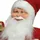 Decoris Weihnachtsmann Figur mit Geschenk 30cm rot