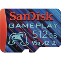 SanDisk Extreme GamePlay-Design R190/W130 microSDXC 512GB, UHS-I U3, A2,