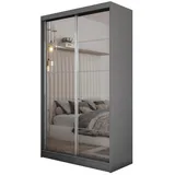 masseno Schwebetürenschrank FIORELLA 120 x 216 x 61 cm Grau