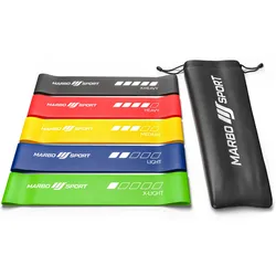 Widerstandsbänder Gummi 5er Set (Multicolor) 600x50mm - Marbo Sport