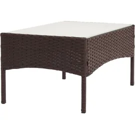 Mendler Halden Gartentisch 79 x 48 x 38 cm braun meliert