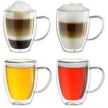 Creano Thermoglas doppelwandig 0,4 l 4 St.