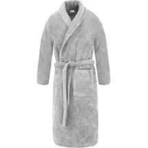 Normani Unisex Baumwoll-Bademantel 450 g/m2 Flee in Grau | Gr.: 6XL