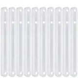 Schubladenschienen Ersatz, 10 Stück Schubladenschienen aus Kunststoff, leicht, Weiß, 235 mm