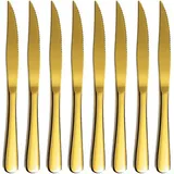 luxuskollektion Steakmesser Set 8-tlg. Edelstahl Weiß