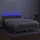 vidaXL Boxspringbett 140 x 200 cm LED Hellgrau