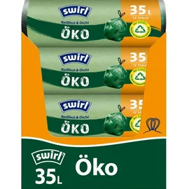 Swirl Müllbeutel 35 l mit Zugband 12 Stück