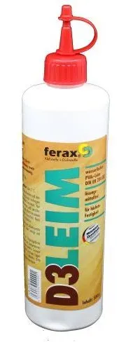 Ferax D3 500g Parkettleim, Weißleim, wasserfester Spezialleim nach DIN EN204 D3