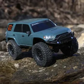 Axial R/C Axial SCX24 Toyota 4Runner 1/24 4WD RTR - offiziell lizenzierter Micro‐Crawler mit Spektrum SLT2, 350 mAh LiPo Akku & USB‐Ladegerät, Grey