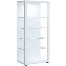 MID.YOU Vitrine weiß ¦ Maße (cm): B: 51,8 H: 114,5 T: 34.8