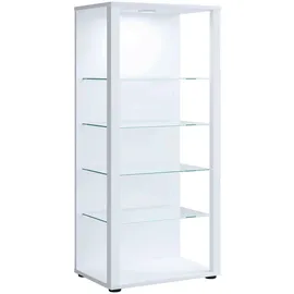 MID.YOU Vitrine weiß ¦ Maße (cm): B: 51,8 H: 114,5 T: 34.8