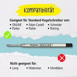 Online Schreibgeräte Kugelschreibermine 70039 M Schwarz
