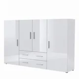 Vladon Highboard 166 x 106 x 35 cm Weiß