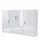 Vladon Highboard 166 x 106 x 35 cm Weiß