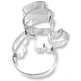 RBV Birkmann Birkmann, Plätzchen-Ausstechform Schneemann, 8 cm, Edelstahl, mit Innenprägung, hochwertige Qualität