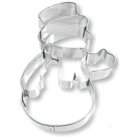 RBV Birkmann Birkmann, Plätzchen-Ausstechform Schneemann, 8 cm, Edelstahl, mit Innenprägung, hochwertige Qualität
