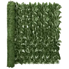 vidaXL Balkon-Sichtschutz 200 x 100 cm Grün Polyethylen