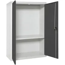Proregal Stahlschrank AMEGO 90 x 80 x 40 cm Anthrazit/Weiß