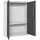 Proregal Stahlschrank AMEGO 90 x 80 x 40 cm Anthrazit/Weiß