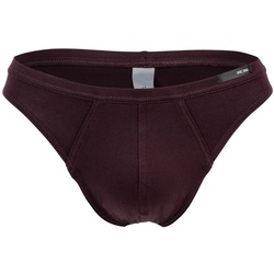 HOM Herren Slip - Comfort Micro Brief, Tencel soft, Unterwäsche, einfarbig Dunkelrot S