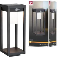Paulmann Solarleuchte Kunststoff 40,0 cm inkl. Bewegungsmelder schwarz
