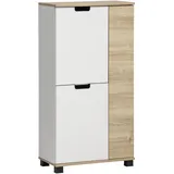Schildmeyer Emmik 159514 mattweiß/weißeiche Dekor, 59,8 x 32,6 x 116,9 cm