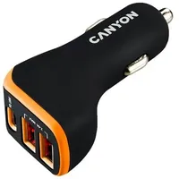 Canyon С-08 Digitalkamera, GPS, MP3, MP4, Handy, PDA, Tragbare Spielekonsole, Smartphone, Tablet Schwarz, Orange Zigarettenanzünder Auto