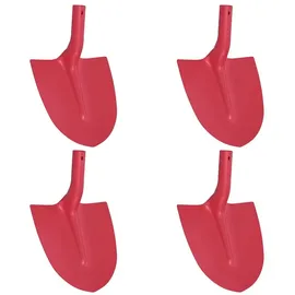 vidaXL Schaufelkopf 4 pcs Rot 39,5 x 27,5 cm Pulverbeschichteter Stahl