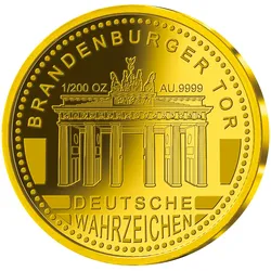 Gold-Gedenkprägungen: Die Wahrzeichen Deutschlands aus 1/200 Unzen Feingold - Ihr Start: 