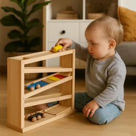 Lemodo Holz Kugelbahn Buche
