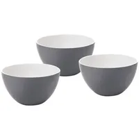 Qdesign 125 mm Salatschüssel 3er Set Melamin Grau 190-024