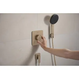 Hansgrohe FixFit Fine Q Wandanschluss mit Rückflussverhinderer, brushed bronze