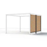 Siena Garden Pavillon-Sichtschutz, Anthrazit, Braun, Metall, 300x210x0.5 cm, Sonnen- & Sichtschutz, Sichtschutz Garten, Paravents outdoor