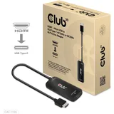 Club 3D HDMI Adapter HDMI-A Stecker USB-C Buchse 1 m Schwarz