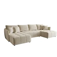 Fun Möbel Wohnlandschaft, Creme, Textil, U-Form, 342x88x185 cm, Wohnzimmer, Sofas & Couches, Wohnlandschaften, Wohnlandschaften in U-Form