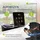 Juskys SpaLuxe 185 x 185 Schwarz/Weiß inkl. LED-Beleuchtung