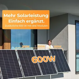 sunshare Ray Lite Monokristallin 600 W inkl. 3 x 200 W Solarmodule