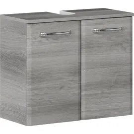 Saphir Waschbeckenunterschrank 2 Türen 60 x 53 x 33 cm Grau