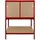 MONSTER SHOP Werkbank Metall 120x155x60 cm Rot