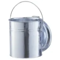METALLWERKE RENNER RENNER Mülleimer mit Scharnierdeckel, feuerverzinkt, 20 l,