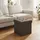 Relaxdays Sitzhocker mit Stauraum Polyester 38 x 41 x 38 cm Braun