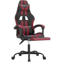 vidaXL Gaming-Stuhl mit Fußstütze Schwarz und Rot