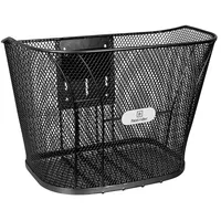 FAST RIDER Fahrradkorb Vorne Aluminium 15 Liter mit Tragfähigkeit von 5 kg, Wetterbestendige Lenkerkorb Fahrrad, FastLock 2.0 Montagesystem Inbegriffen, Fahrradkorb Lenker Schwarz