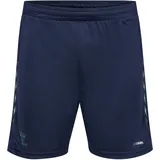 hummel Staltic Poly Shorts, Marine/Duck Green