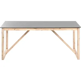 Beliani Gartenmöbel Set 6-tlg. Grau/Braun