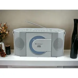 Soundmaster RCD1770SI tragbares Radio mit CD-Player digital DAB+ USB MP3 Kopfhöreranschluss Uhr
